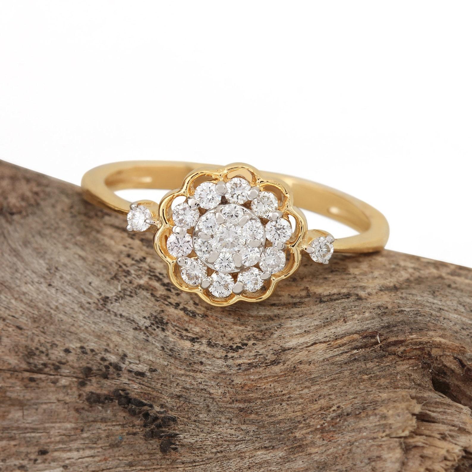 Bague solitaire en or jaune massif 14K avec diamant naturel et design floral Cadeau pour elle .


Poids de l'or jaune 14k:- 1.67 grammes

Poids du diamant:- 0,27 carat

Taille de l'article :- 19 x 21 mm




A P P R O X T I M E .

Tous les articles