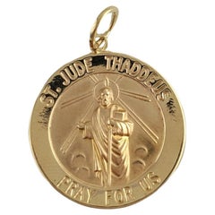 Vintage 14K St. Jude Thaddeus Medal Charm