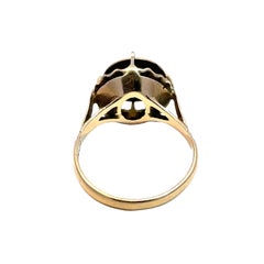 14K Stamped Yellow Gold Vintage Solid Gold Coin Ring