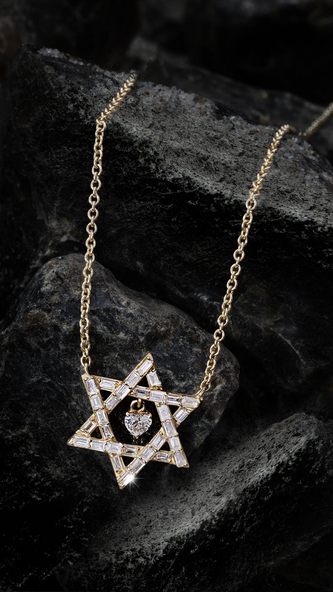 Heart Centered Star Of David In New Condition For Sale In Los Angeles, CA