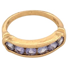 14K Tanzanite Channel Ring