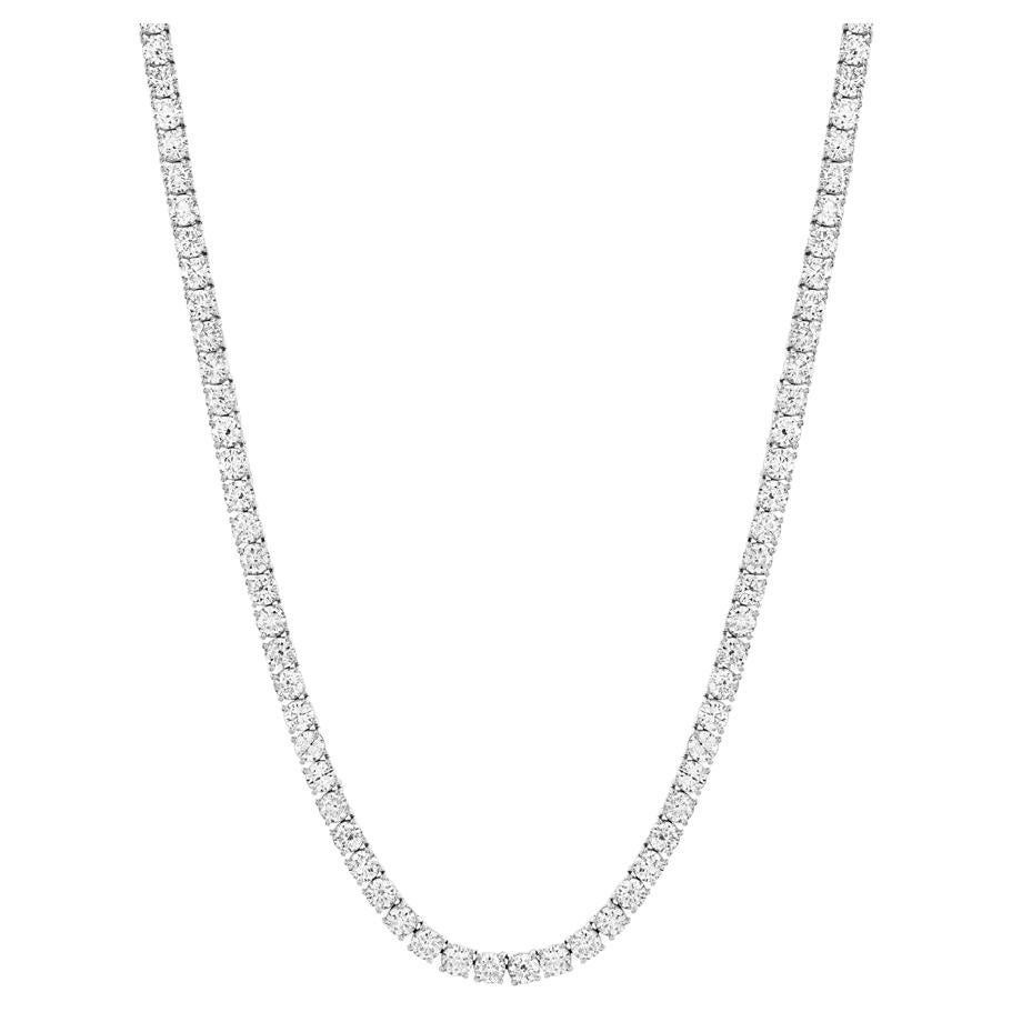 Collana Tennis 14K 20 diamanti Pointer