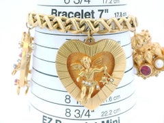 14K Tiffany & Co With 18K Correct-Period Charms Midcentury Bracelet