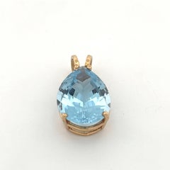 14K Topaz Pendant