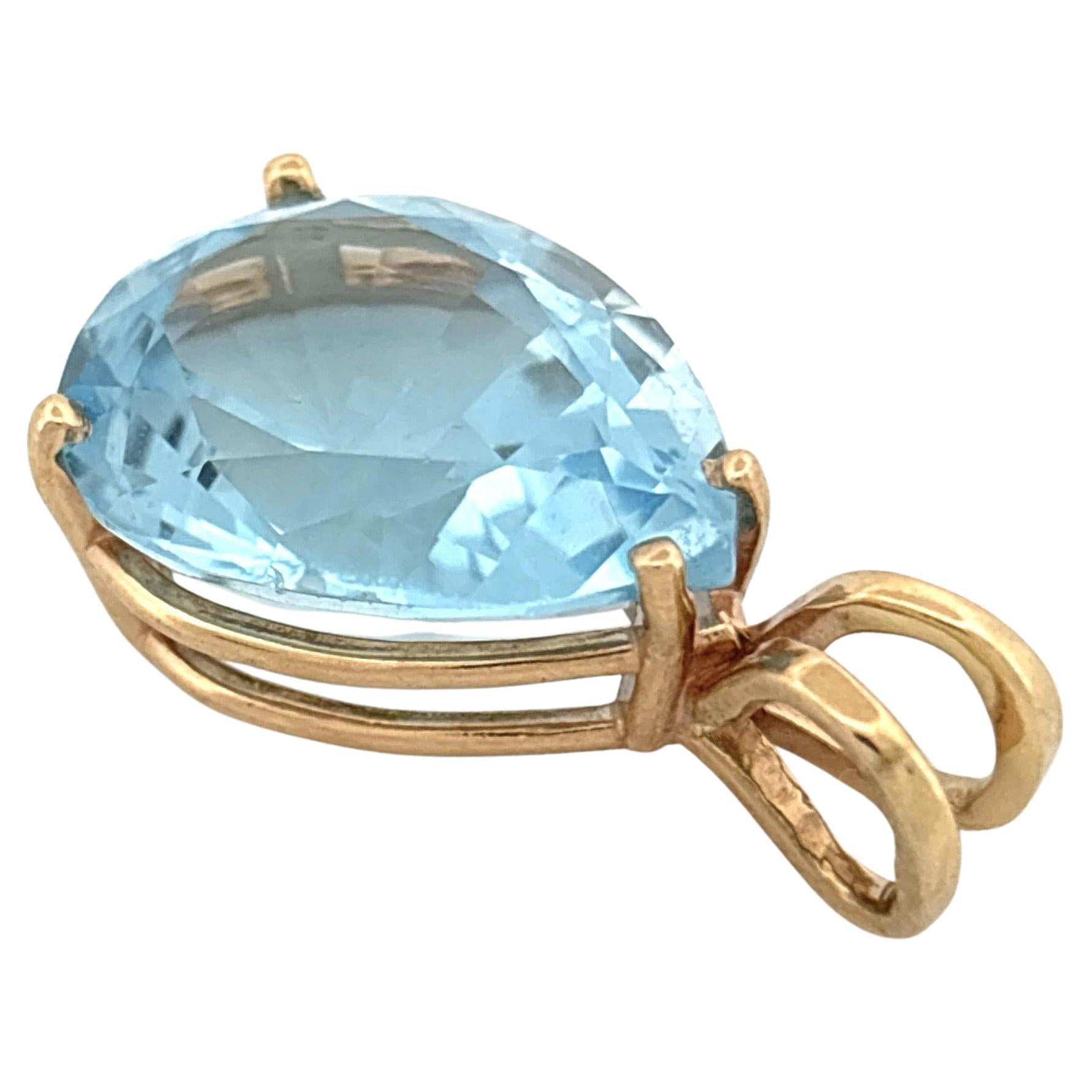 14K Topas-Anhänger im Angebot