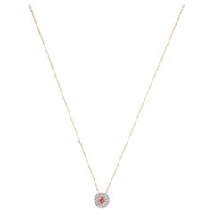 14K Tourmaline Diamond Pendant Necklace - Gemstone Fine Jewelry, Timeless