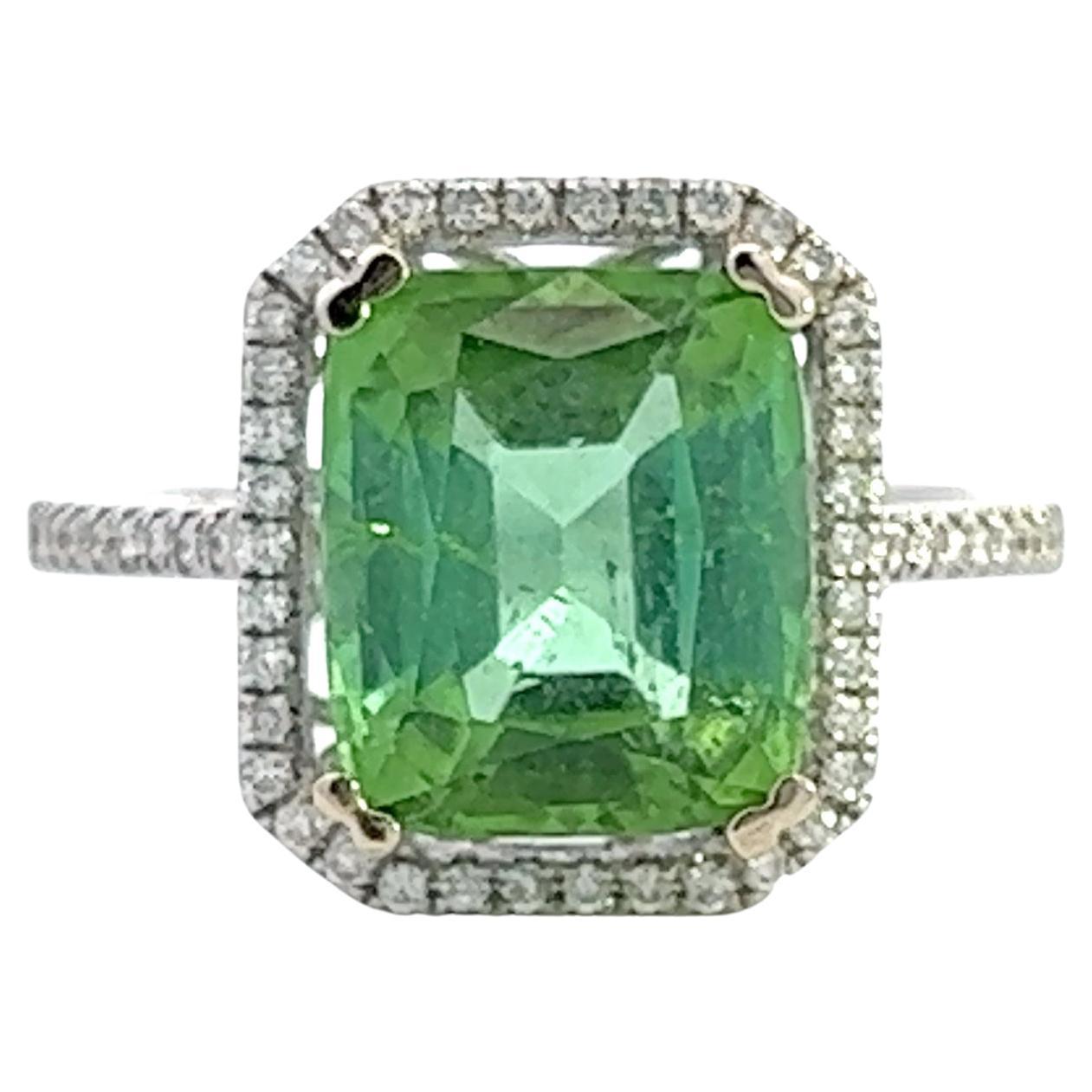 Bague 14k Tourmaline Diamant