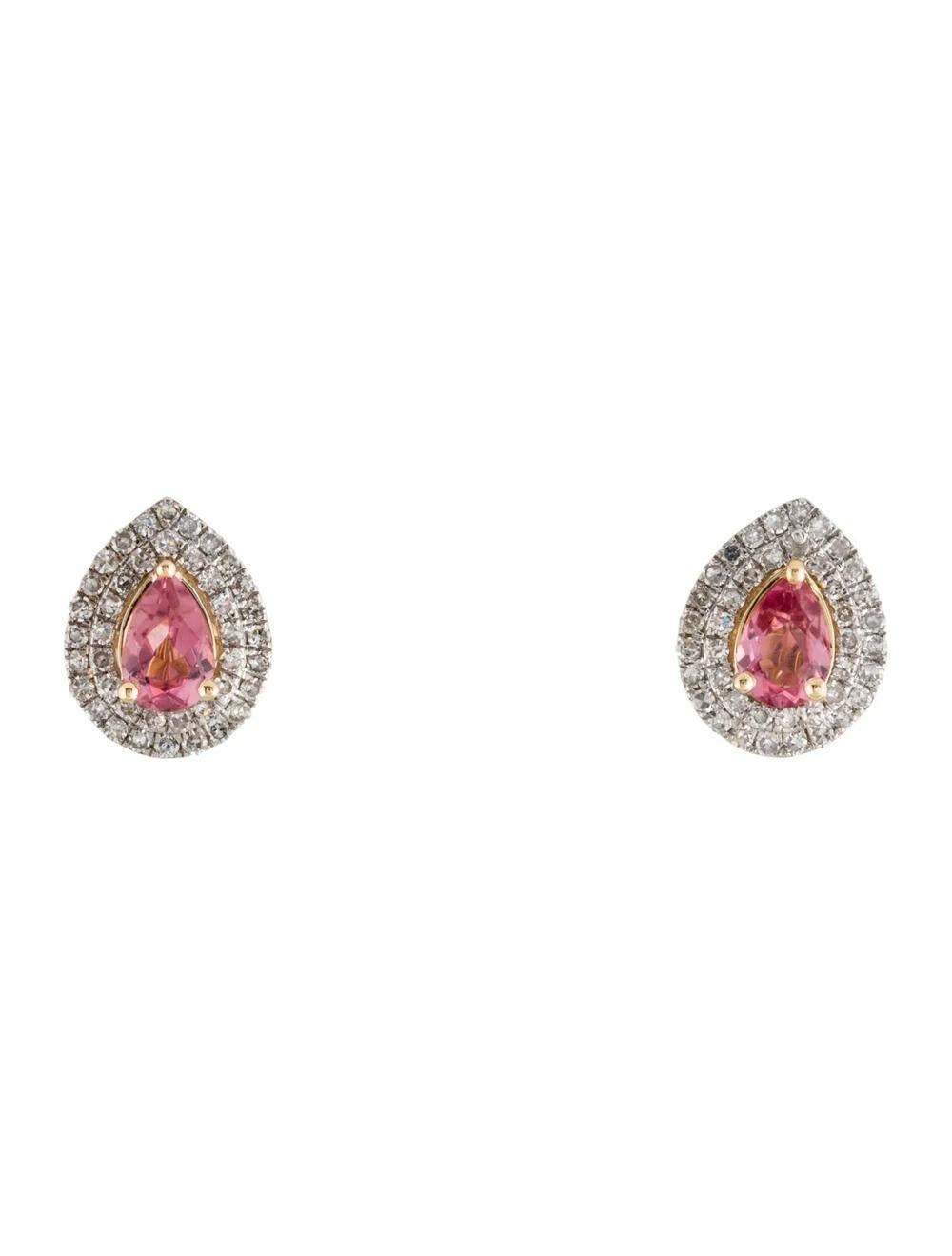 Introducing our stunning Rhodium-Plated & 14K Yellow Gold Tourmaline & Diamond Stud Earrings, a luxurious blend of elegance and sophistication.

Specifications:

* Metal: Rhodium-Plated & 14K Yellow Gold
* Length: 0.5