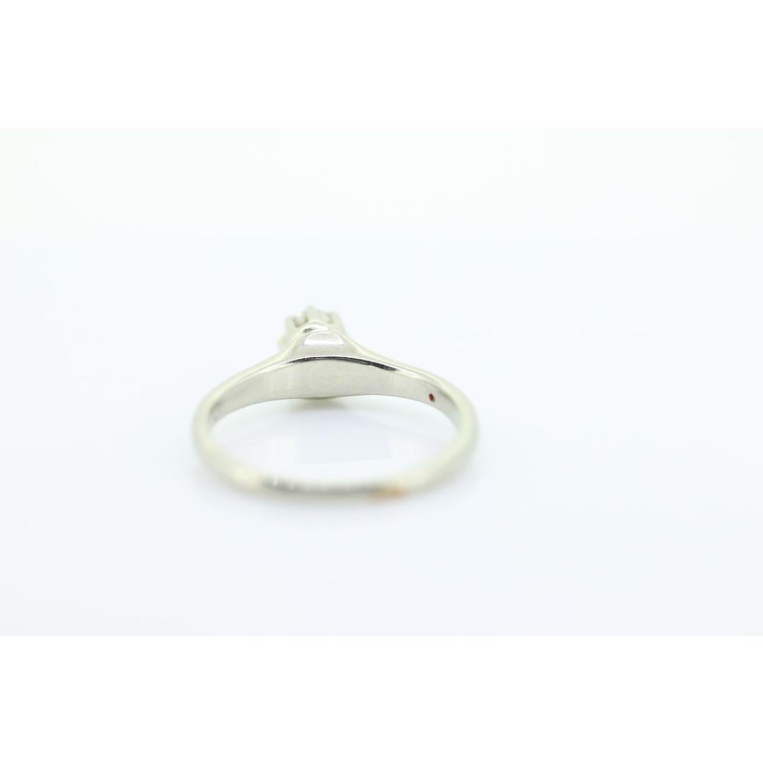 14k TRAUB Orange Blossom Ring. Diamond Solitaire Claw Set. Antique ORANGE For Sale 6