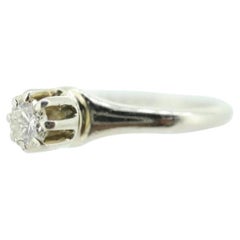 Bague TRAUB Orange Blossom de 14k Solitaire en diamant The Claw Set. Antiquities ORANGE