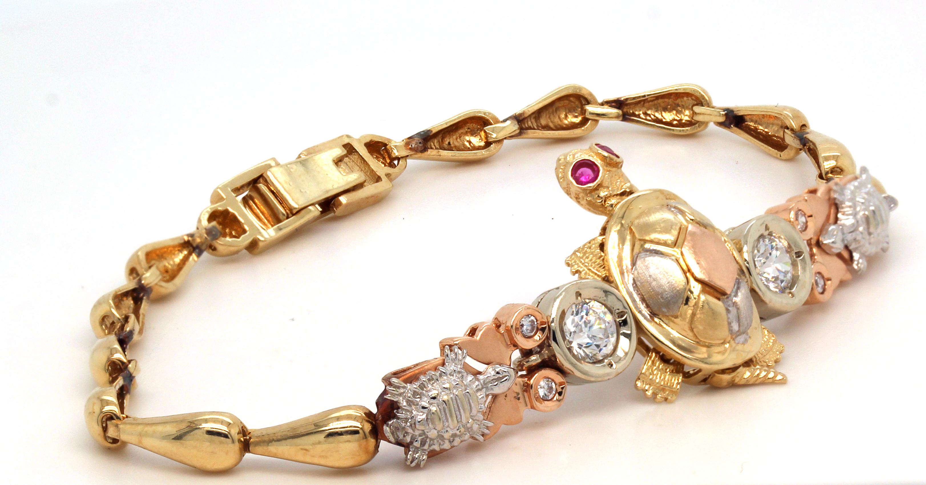 turtle bracelet gold