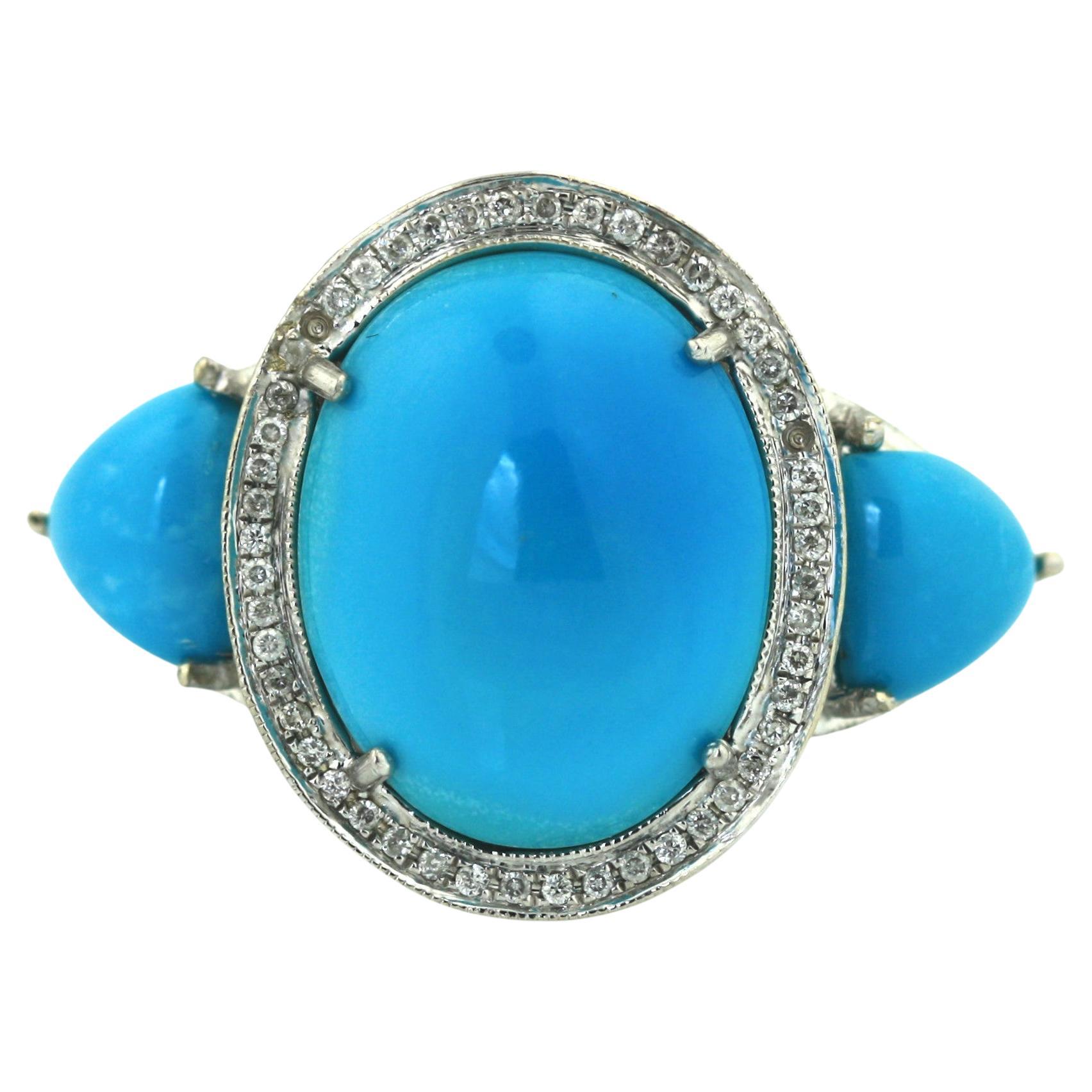 Pilot Mountain Turquoise Ring, circa 1940 at 1stDibs