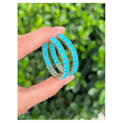 Boucles d'oreilles Turquoise 14K