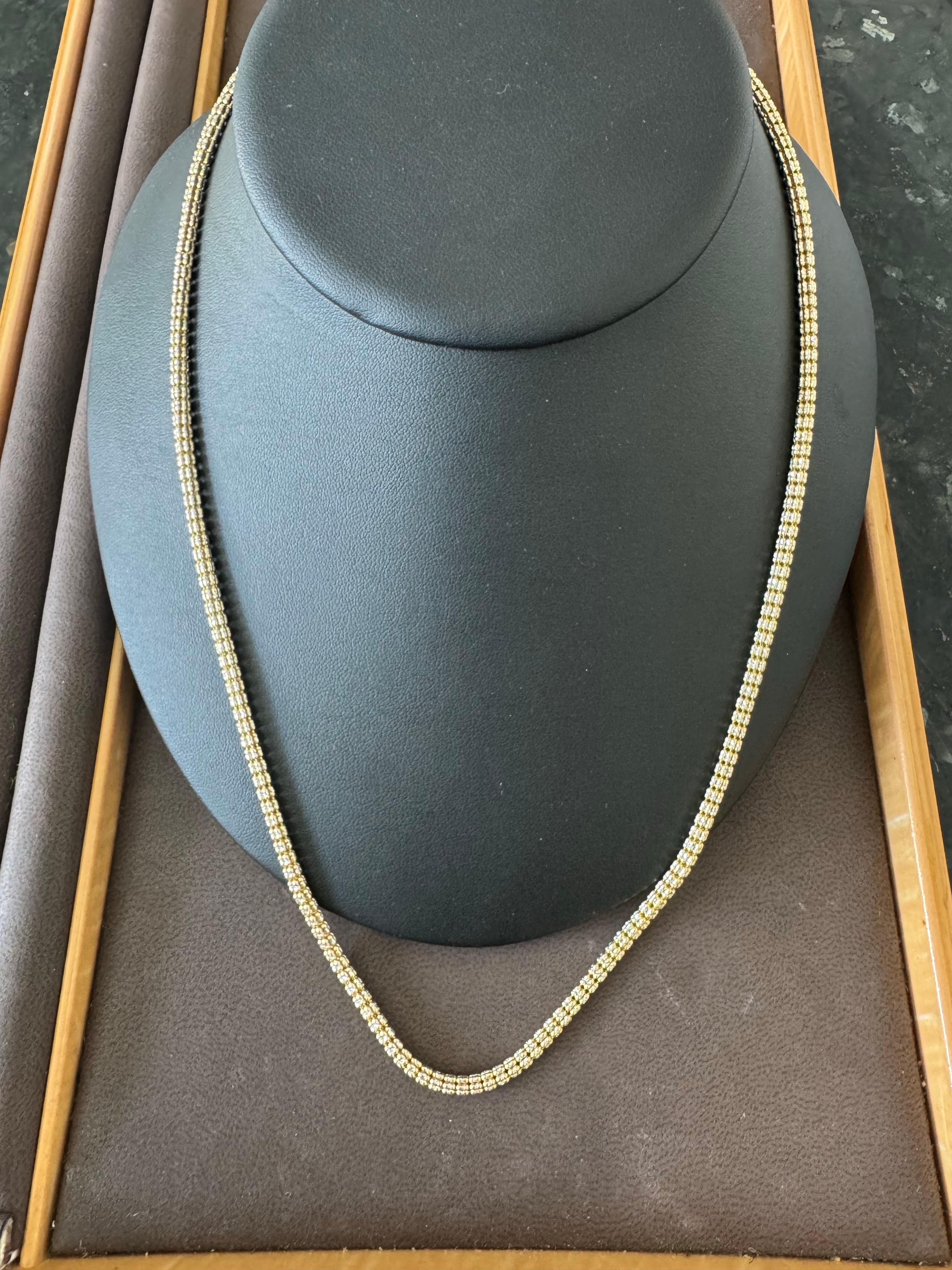 14k Two Tone Gold 22