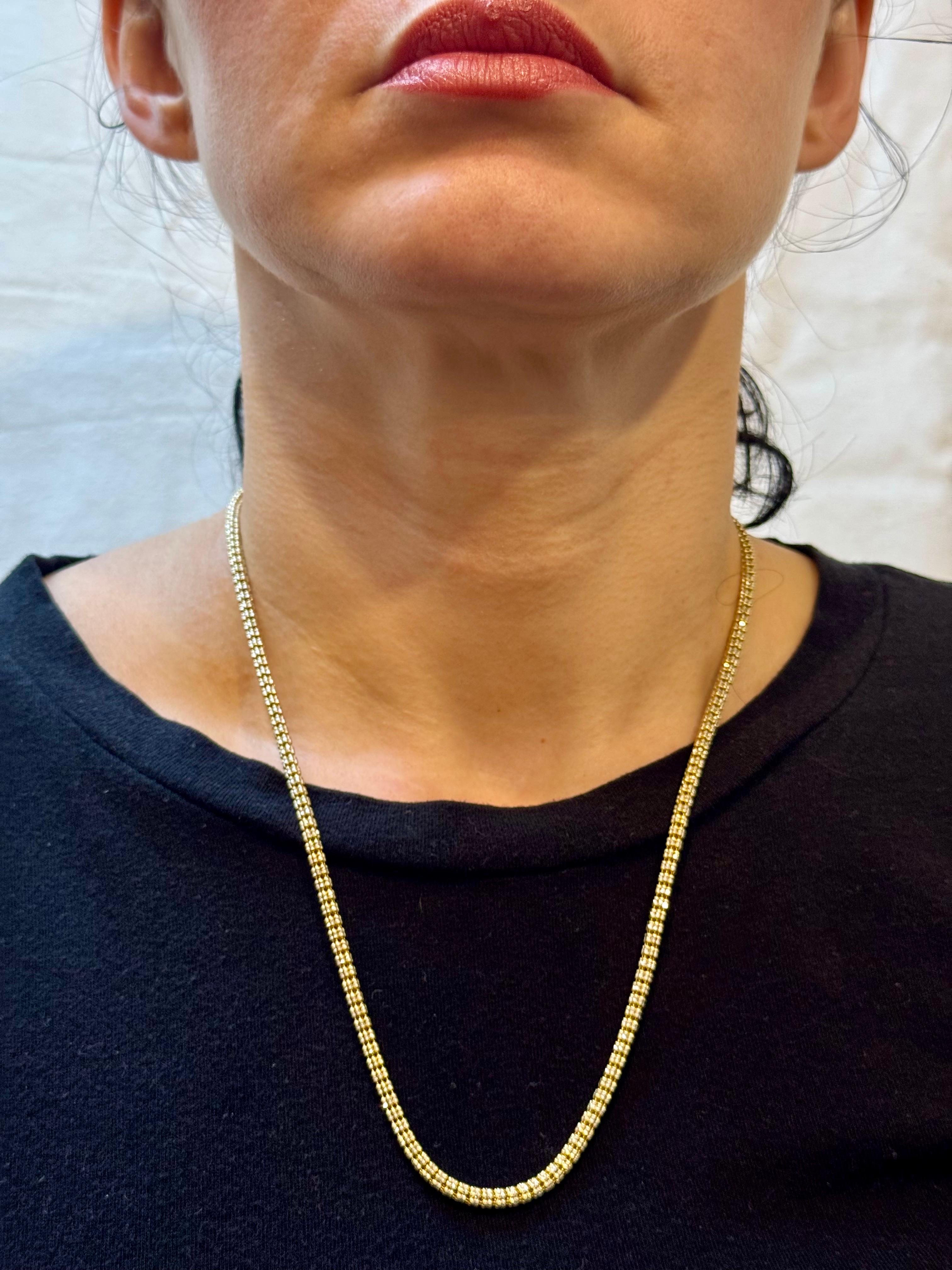 14k Two Tone Gold 22