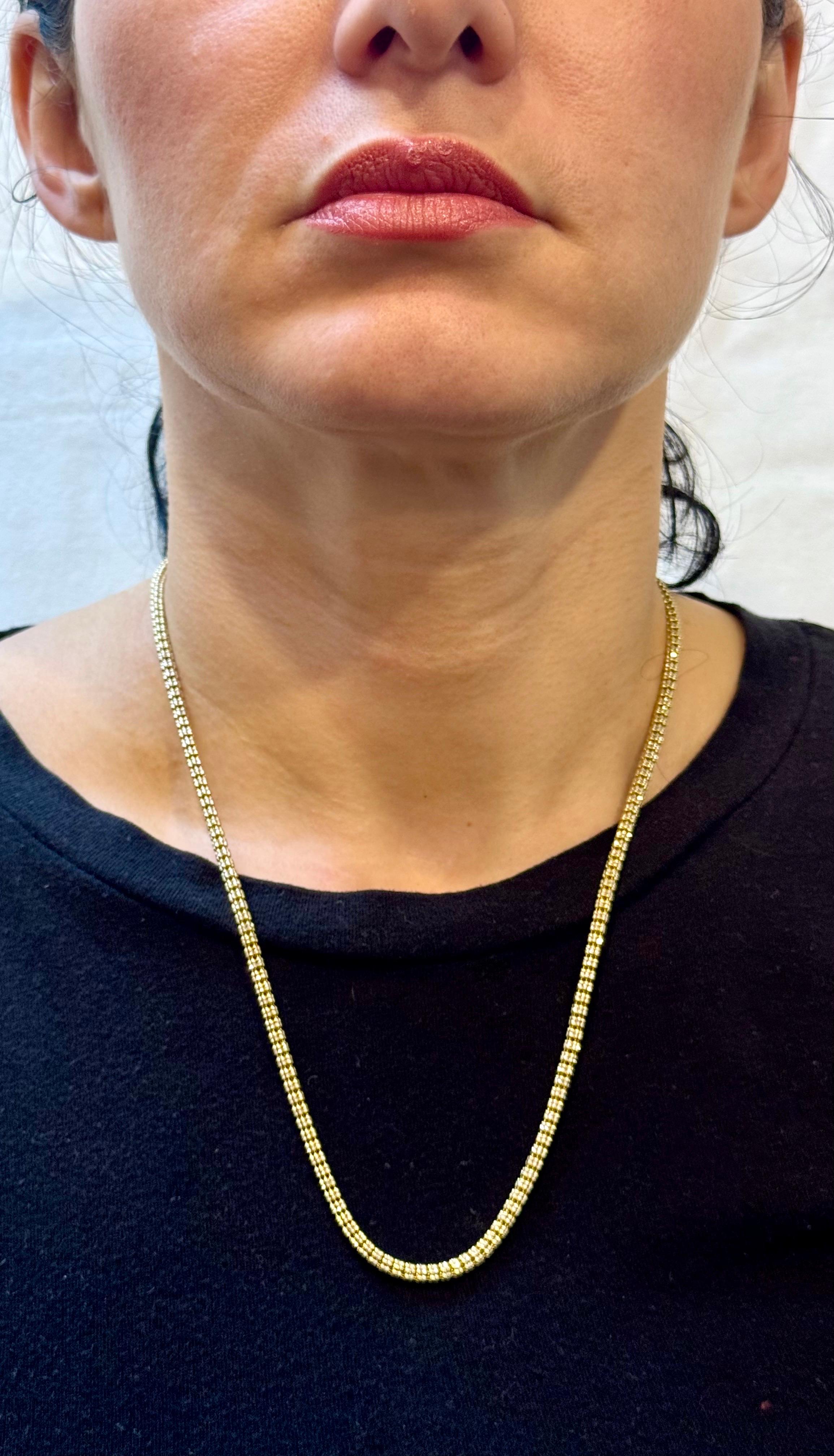 14k Two Tone Gold 22