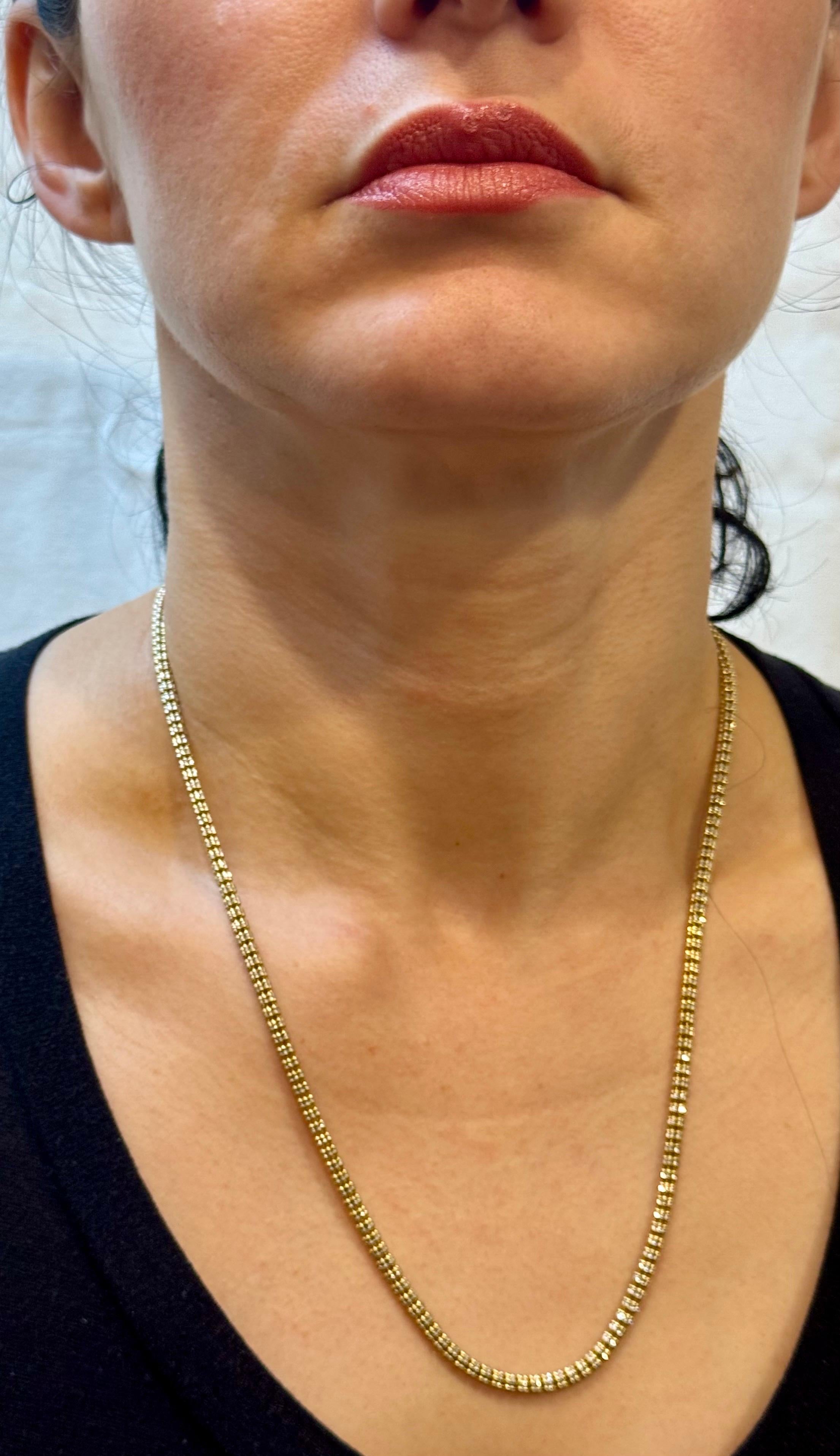 14k Two Tone Gold 22