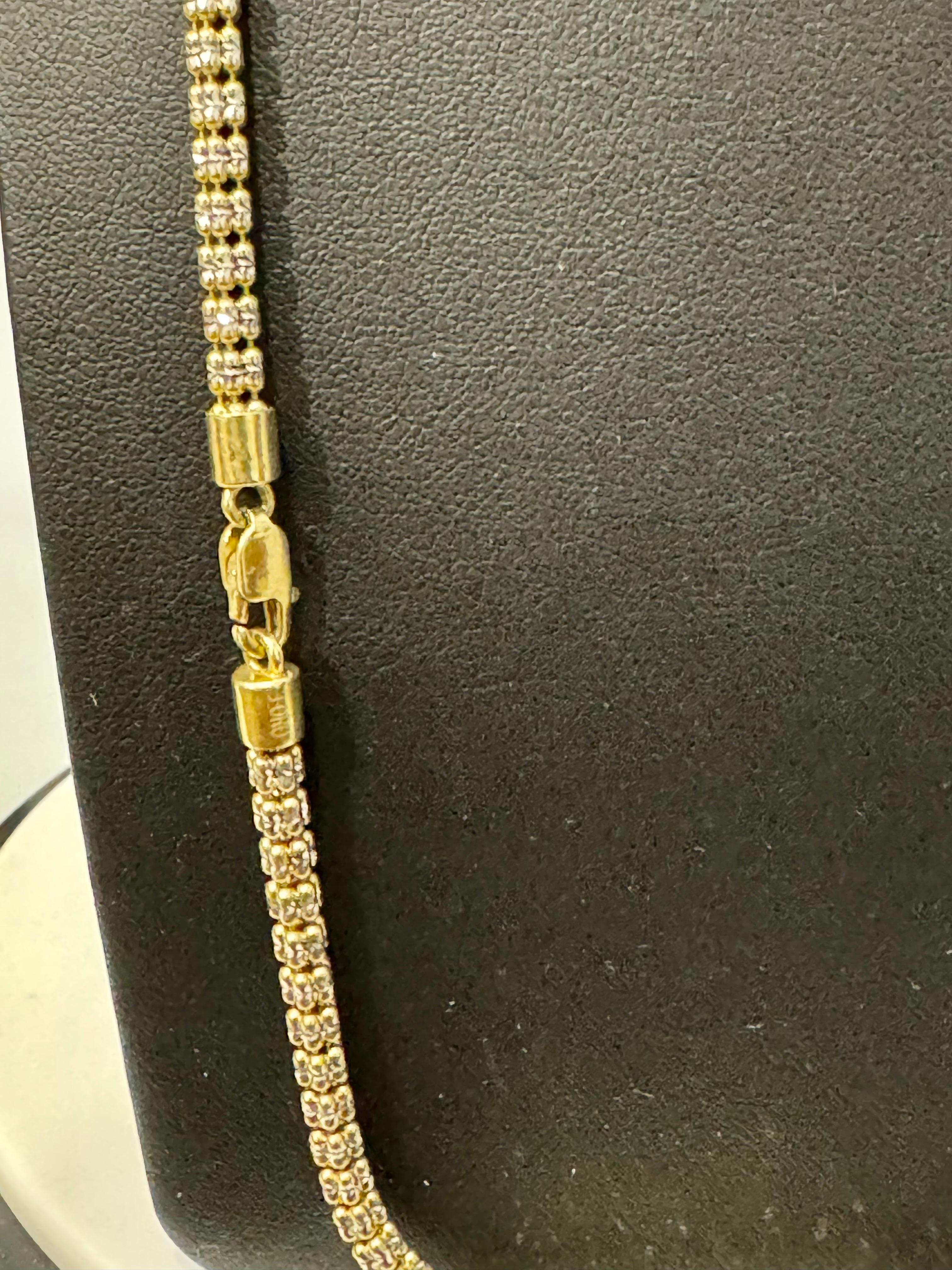 14k Two Tone Gold 22