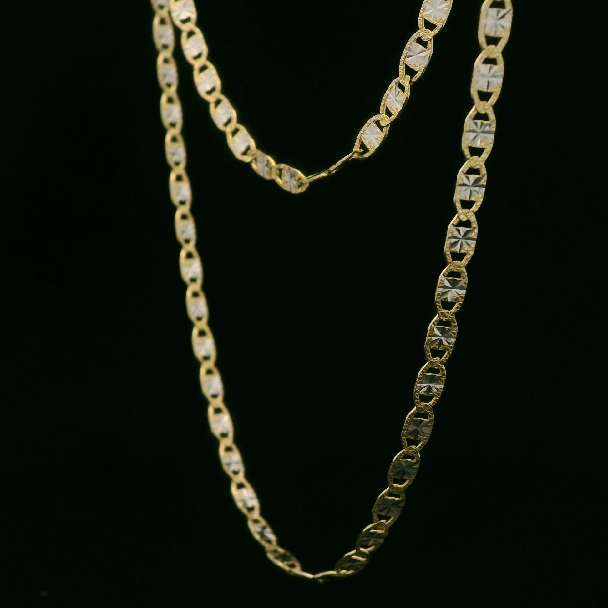 14k Or bicolore 22