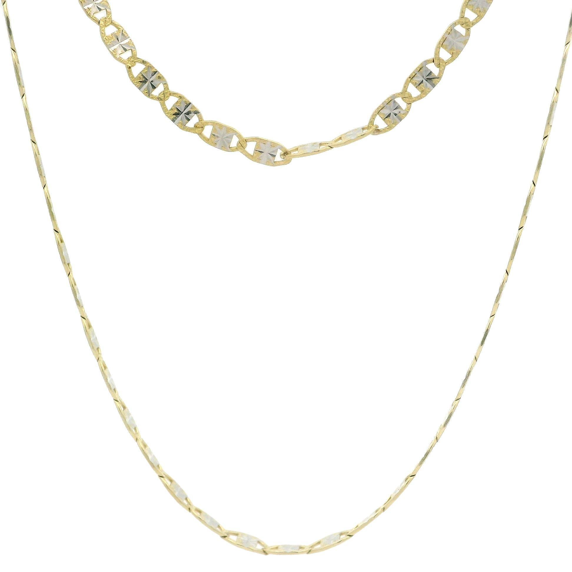 14k Or bicolore 22
