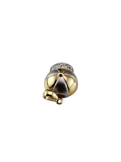 14K Two-Tone Gold and Diamond Baseball Cap Charm/Pendant #23555