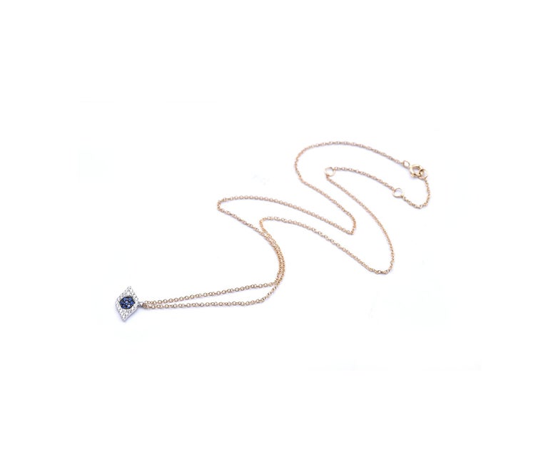 Sullivan Gold Diamond Sapphire Eye main image 1