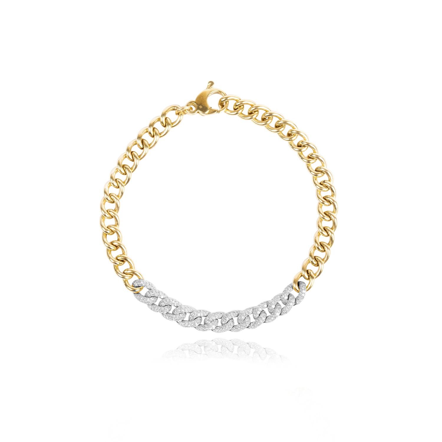 Eighth bracelet yellow gold plate 18K men's jewelry gold bracelet men' –  GLJ-SHOP