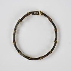 14K Two-Tone Gold Diamond Tennis Bracelet 3.50ct