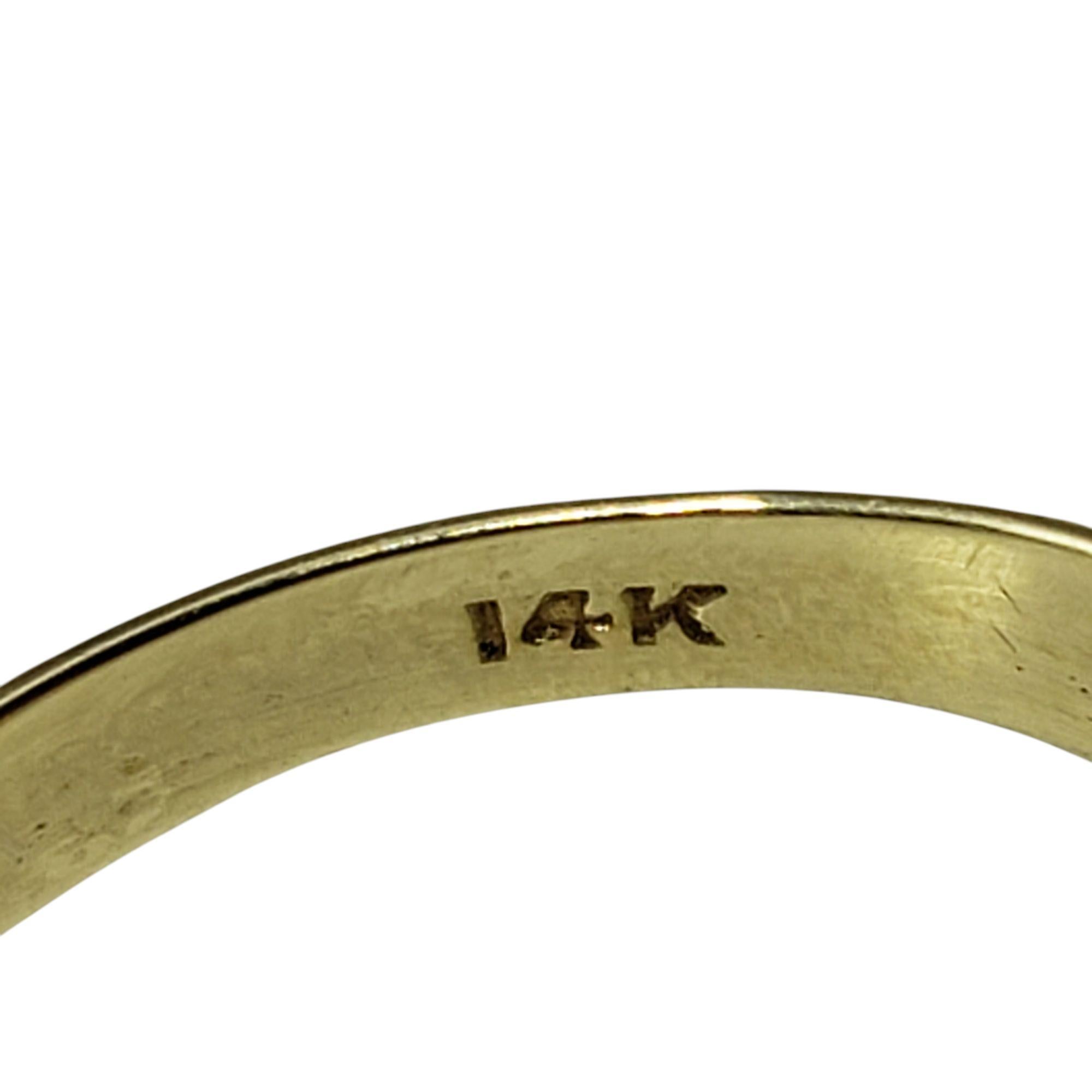 14K Two-Tone Gold Filigree Diamond Art Deco Style Ring Size 8.25 #21252 For Sale 1