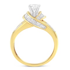 14K Two-Toned Gold 1 1/8 Carat Diamond Cocktail Ring