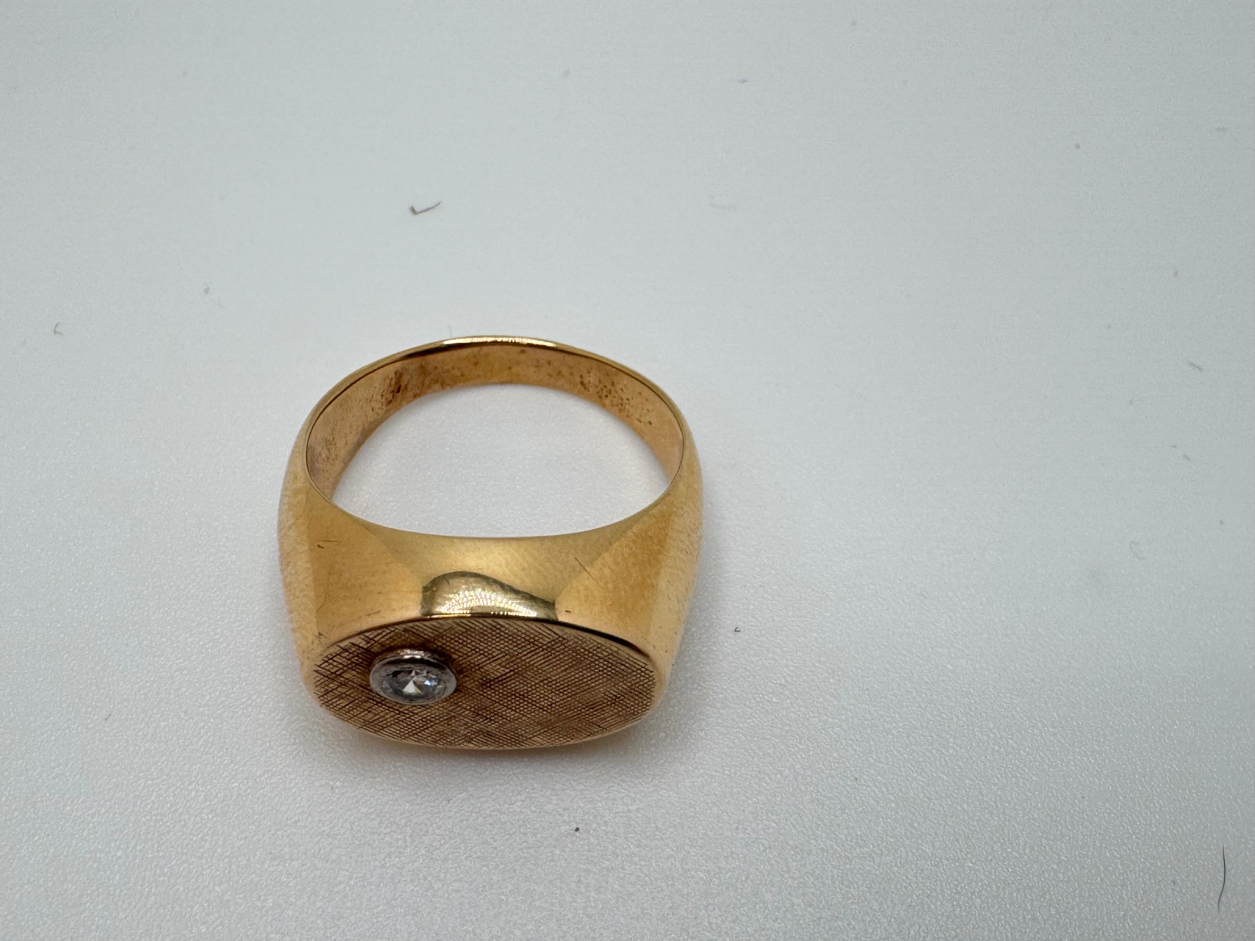 Anillo de Diamantes Florentino Verona 14K Art Decó en venta