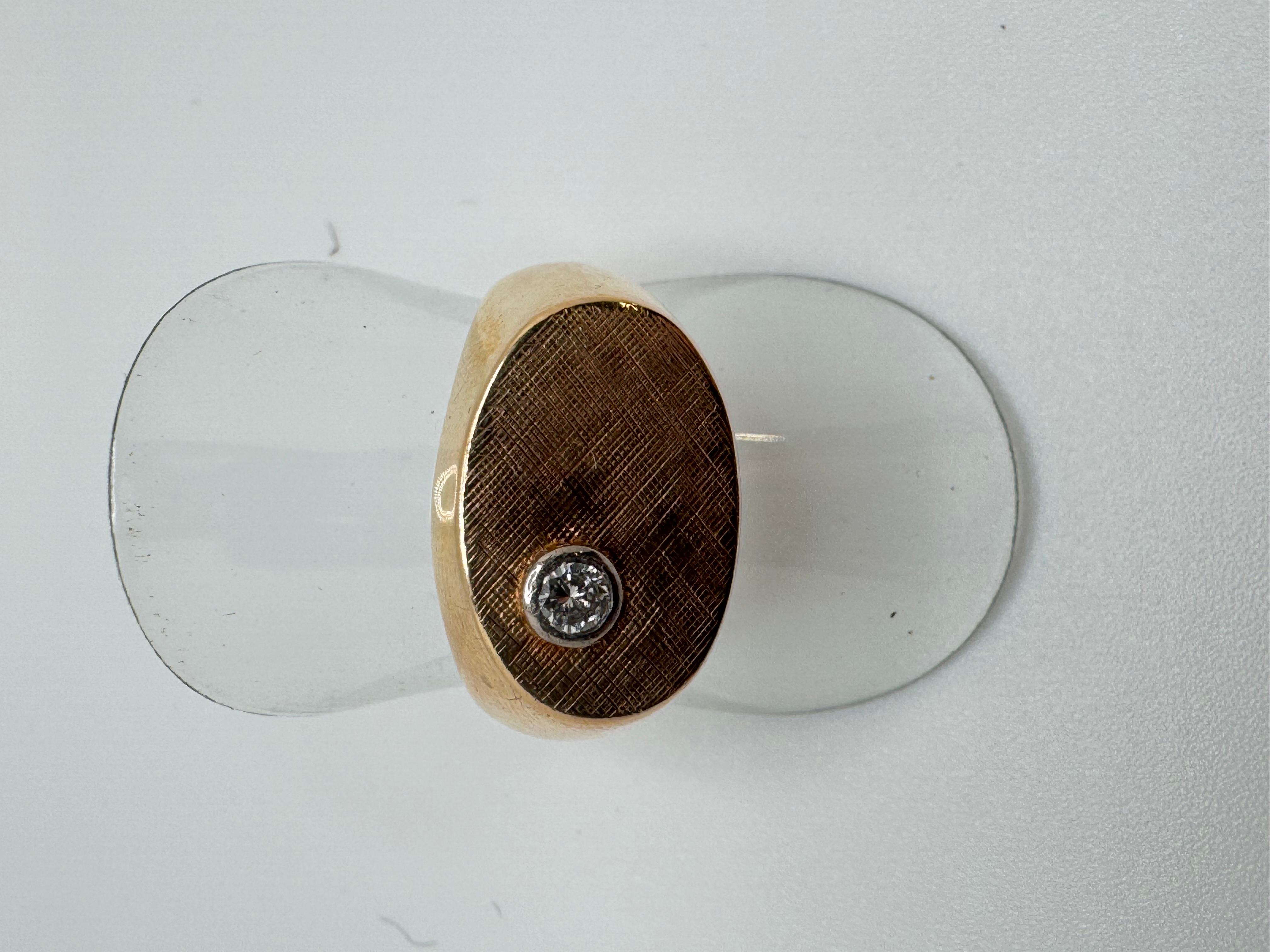 Anillo de Diamantes Florentino Verona 14K Corte redondo en venta