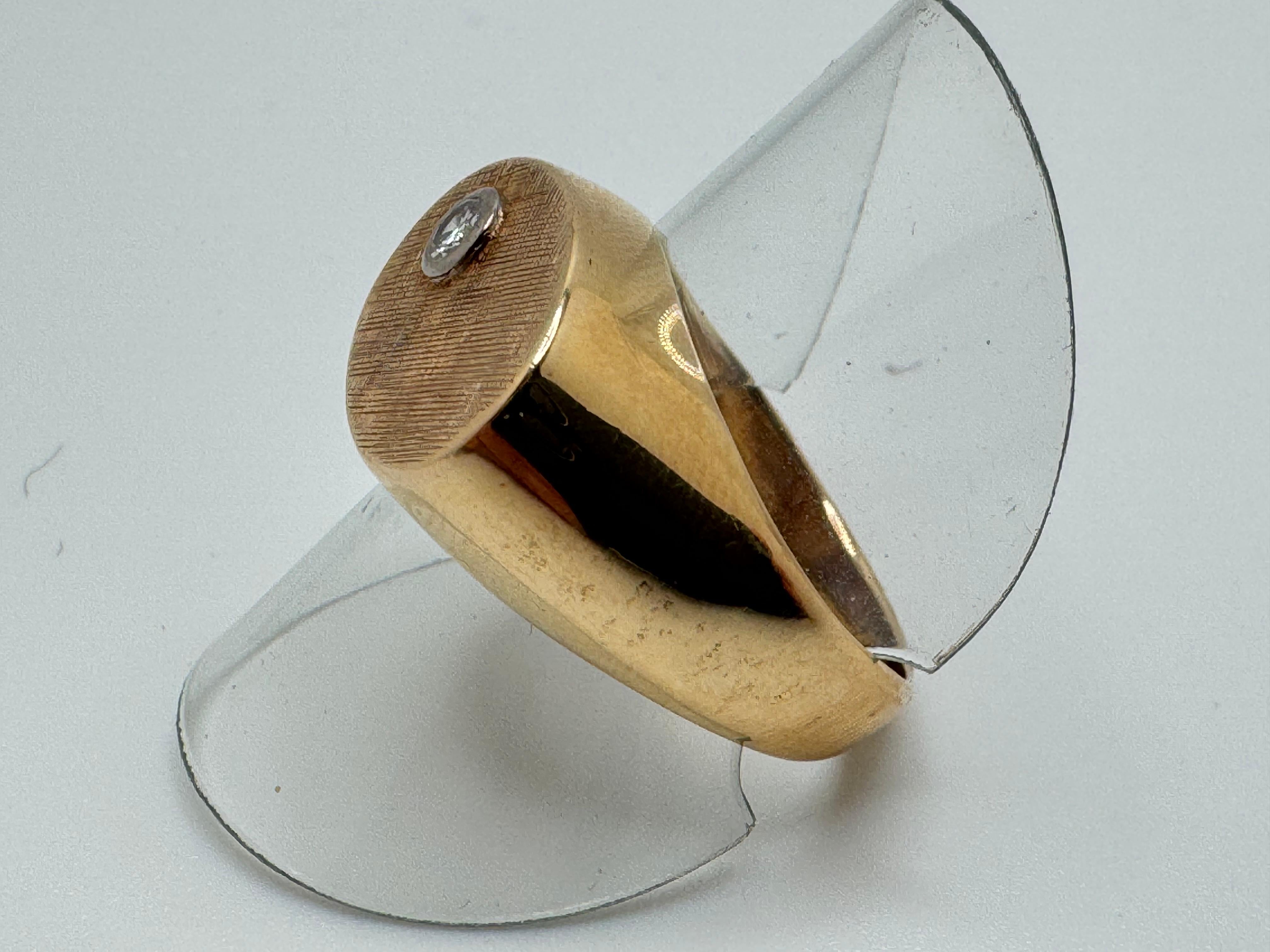 De los hombres Anillo de Diamantes Florentino Verona 14K en venta