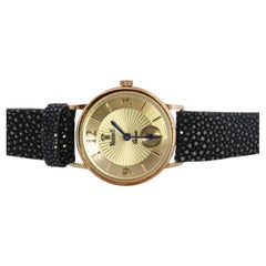 14k Vicence Wristwatch. Vicence Ladies Yellow Gold Watch.