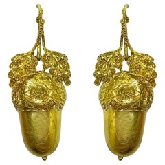 14k Victorian Acorn Earrings