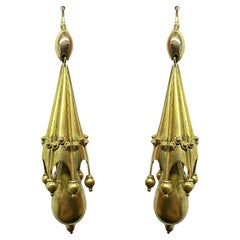 14k Victorian Drop Earrings