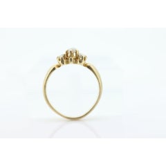 14k Victorian Opal and Diamond ring. 14k Gold Victorian claw opal ring.