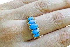 14 Karat Vintage Turquoise Ladies Ring