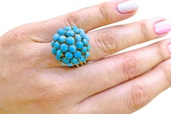 14 Karat Vintage Turquoise Ladies Ring