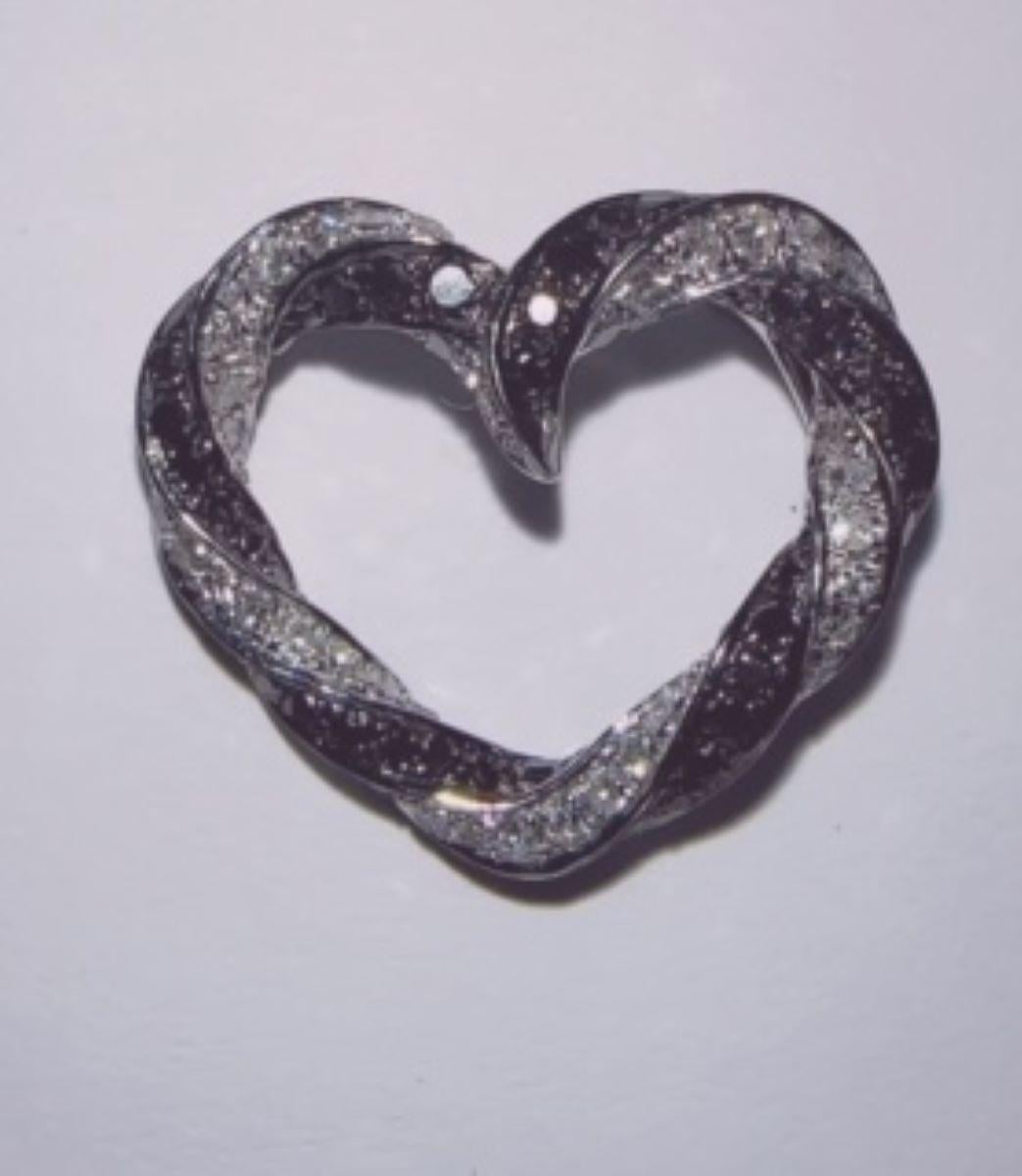 Ciondolo bianco e nero con diamante Whiting 14K W In condizioni Nuovo in vendita a Miami, FL