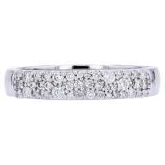 14K WG Simply Vera By Vera Wang .33 CTW Diamond Cluster Band