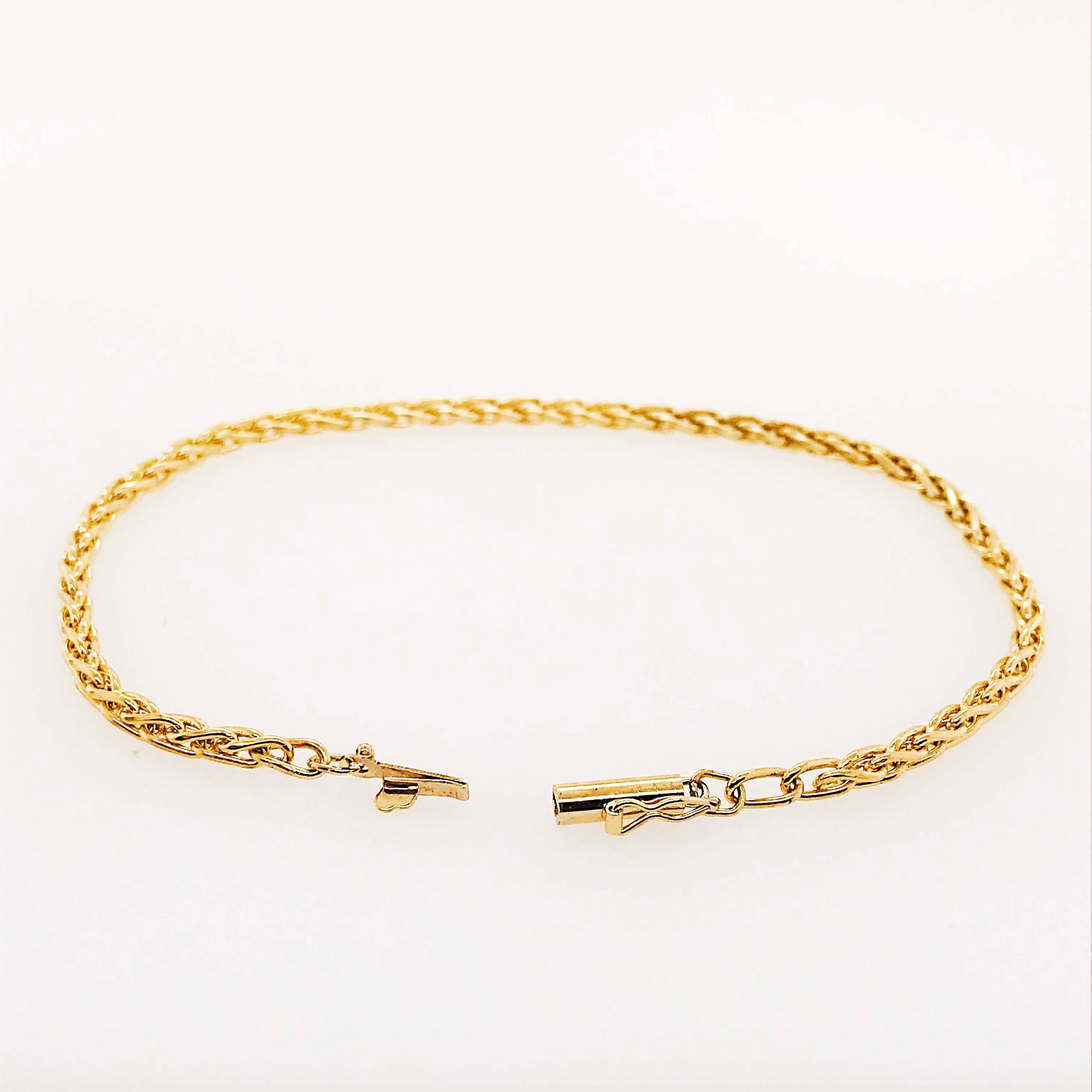 gold rope chain with barrel clasp