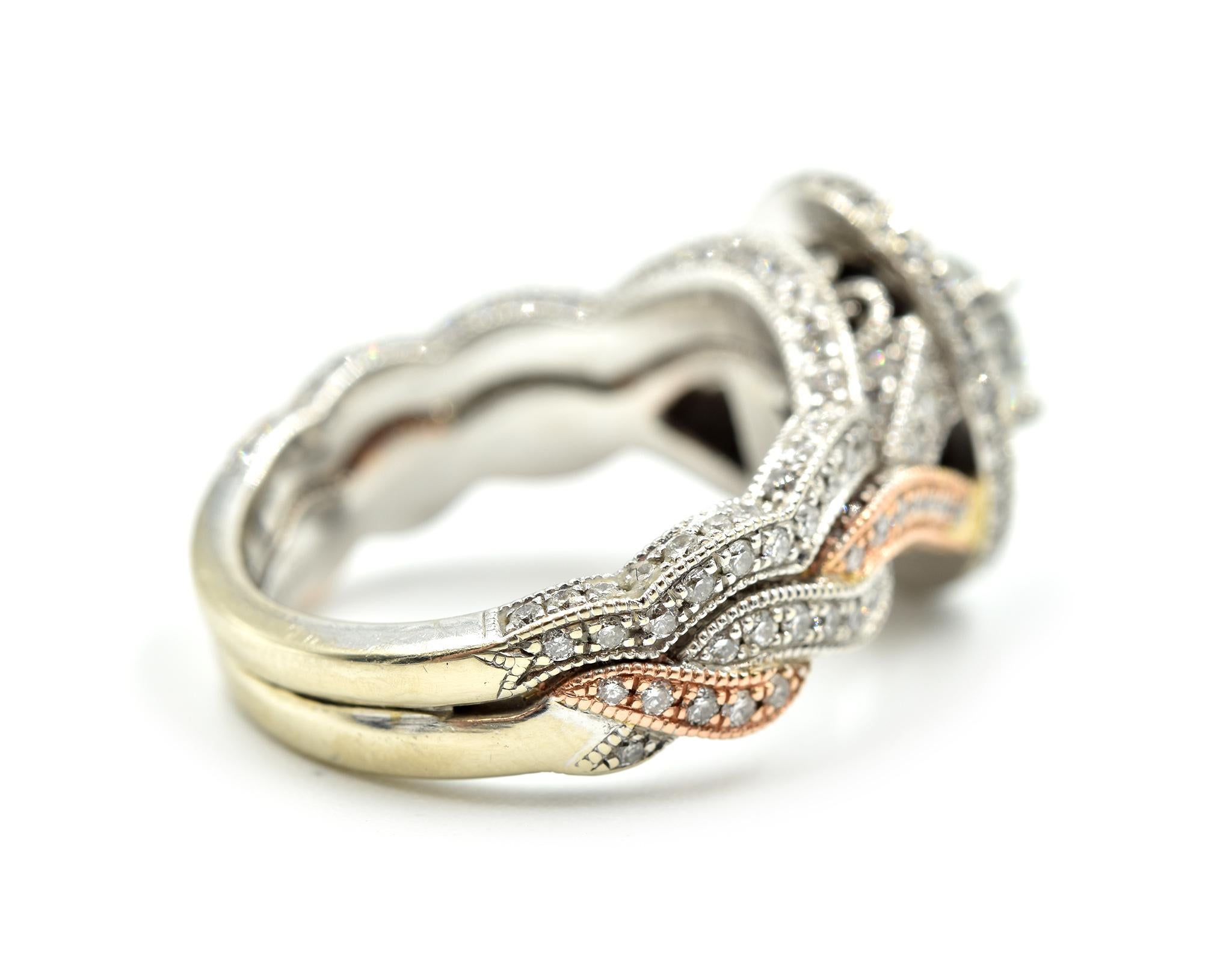 neil lane rose gold wedding set