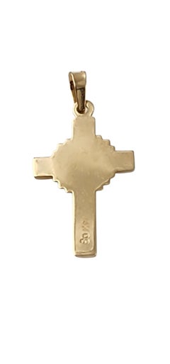14K White and Yellow Gold Crucifix Pendant #23983