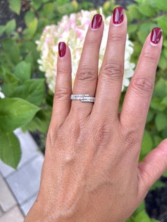 14K White Baguette Diamond Fashion Ring