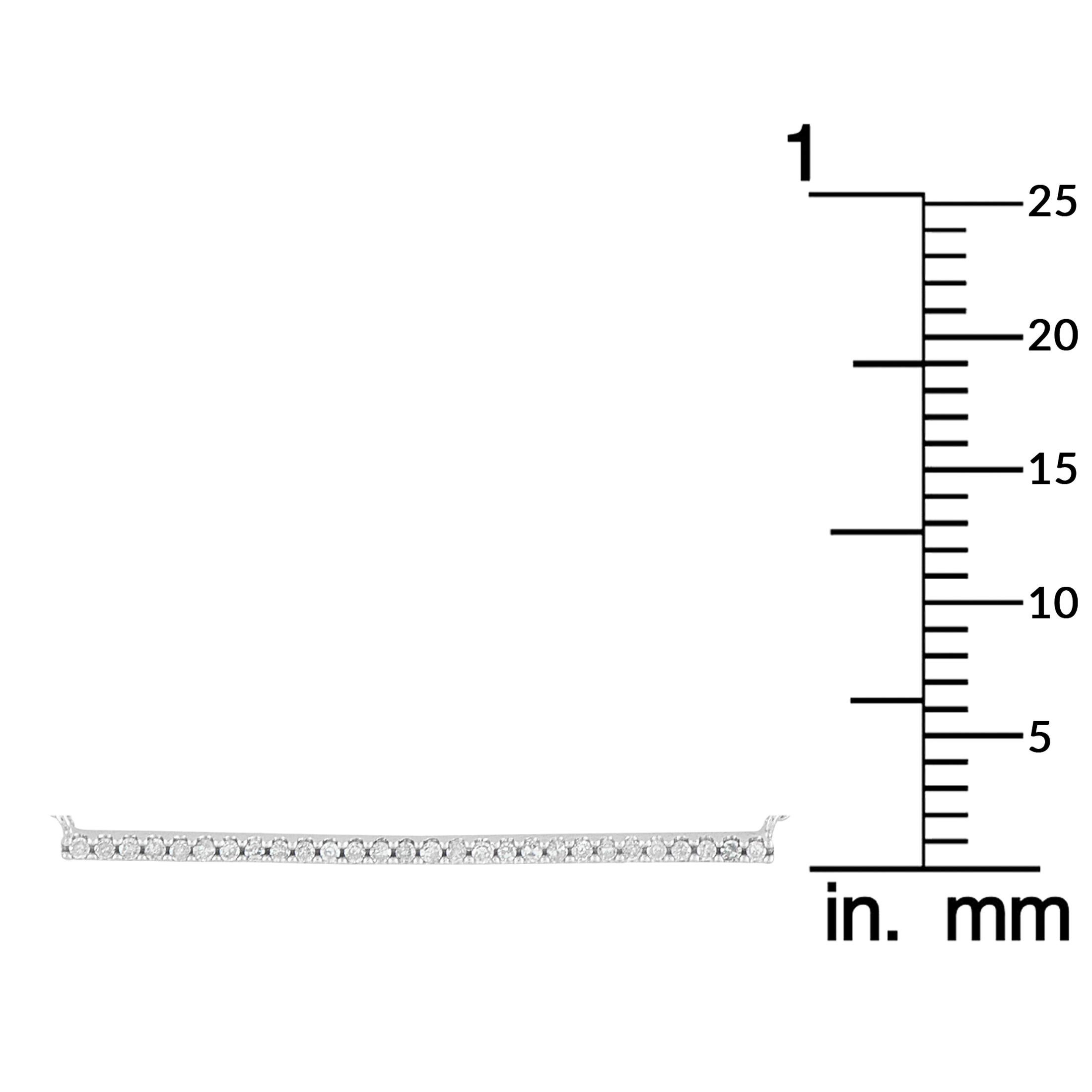 14K White Gold 0.10ct Diamond Necklace PN16759-W im Zustand „Neu“ im Angebot in Southampton, PA