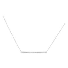 14K White Gold 0.10ct Diamond Necklace PN16759-W