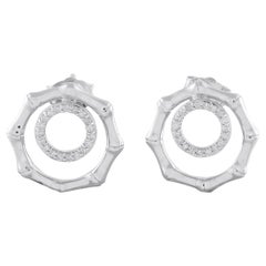 14K White Gold 0.16ct Diamond Earrings ER29883