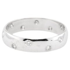 14k White Gold 0.20ctw Diamond Wedding Band