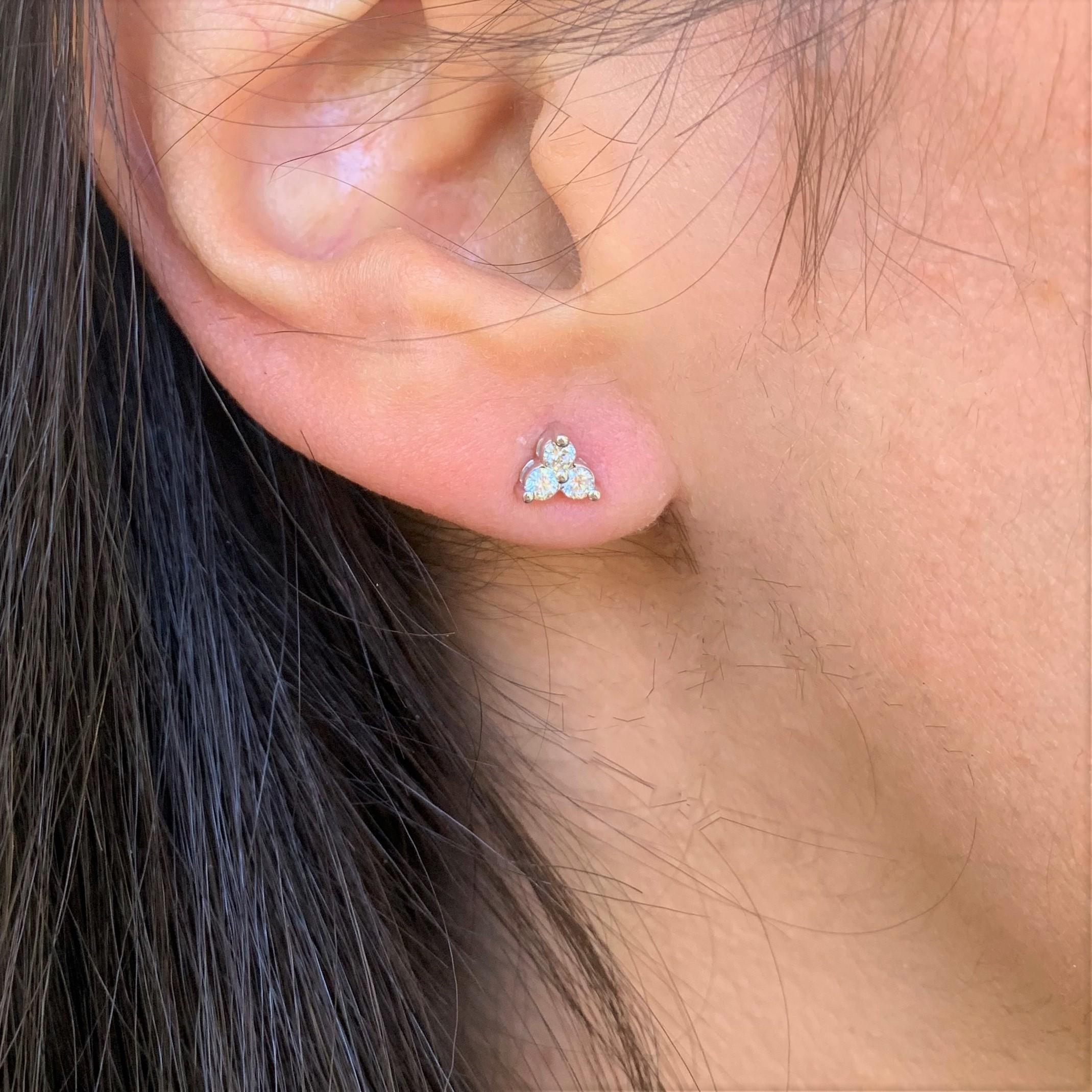 3rd stud earrings